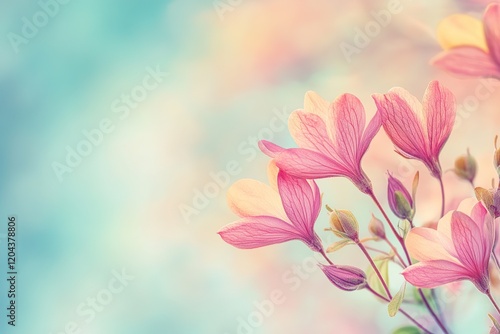 Beautiful spring and summer tulip flowers