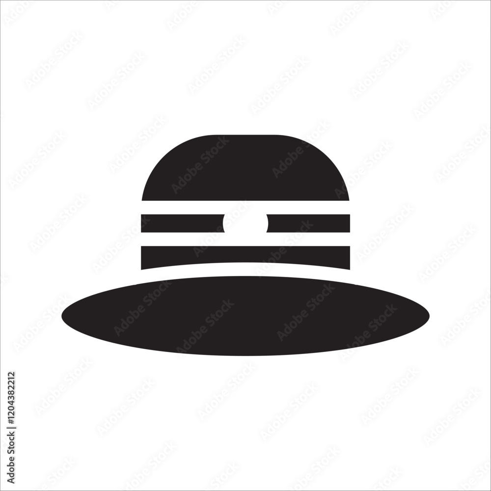 hat icon on a white background