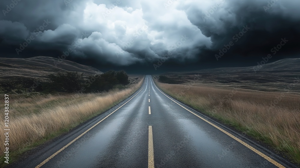 Fototapeta premium the road to storm