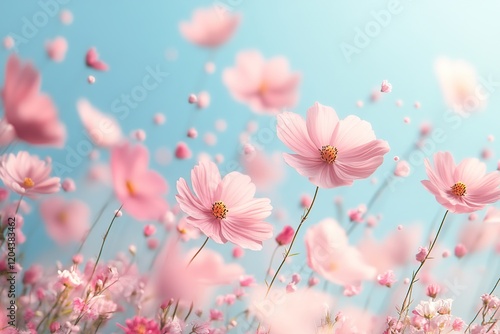 Beautiful spring and summer flowers