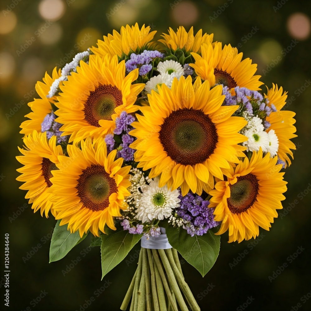 Fototapeta premium sunflowers in the garden