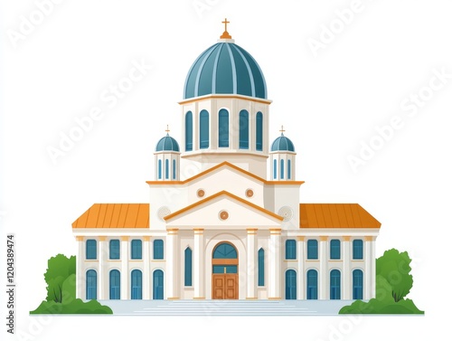 Wallpaper Mural Iconic religious building with a grand dome and intricate architectural details, symbolizing cultural spirituality, historical significance, and artistic craftsmanship in heritage visuals Torontodigital.ca