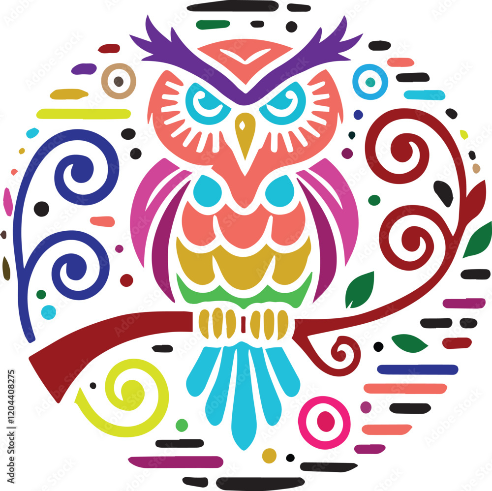 Obraz premium owl with heart