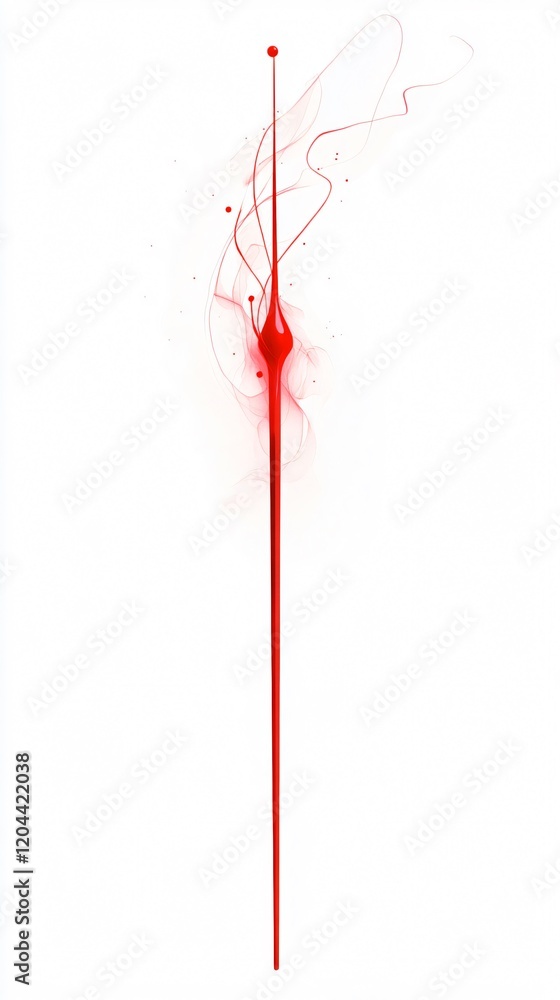 Crimson Thread: A Captivating Dance of Red Paint in Motion - Abstract Art Photography Crimson Thread: A Captivating Dance of Red Paint in Motion - Abstract Art Photography