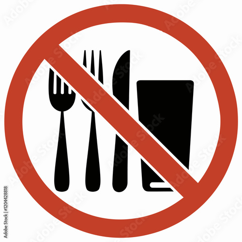 sign, food, drink, no, restriction, symbol, icon, warning, prohibition, rules, policy, safety, alert, ban, caution, behavior, area, space, notice, compliance, regulation, instruction, warning sign, pu