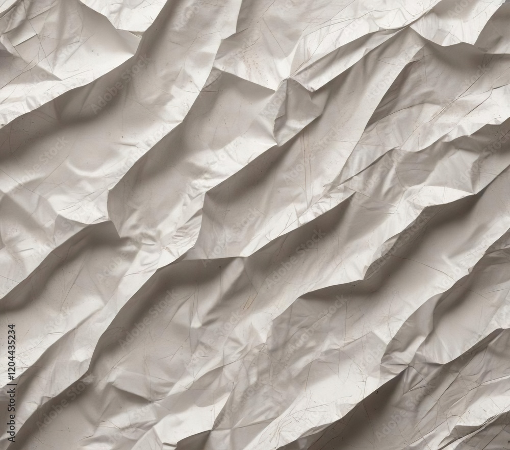 Wrinkled paper texture with abstract patterns, textured, texture, crumpled, abstract, white Wrinkled paper texture with abstract patterns, textured, texture, crumpled, abstract, white