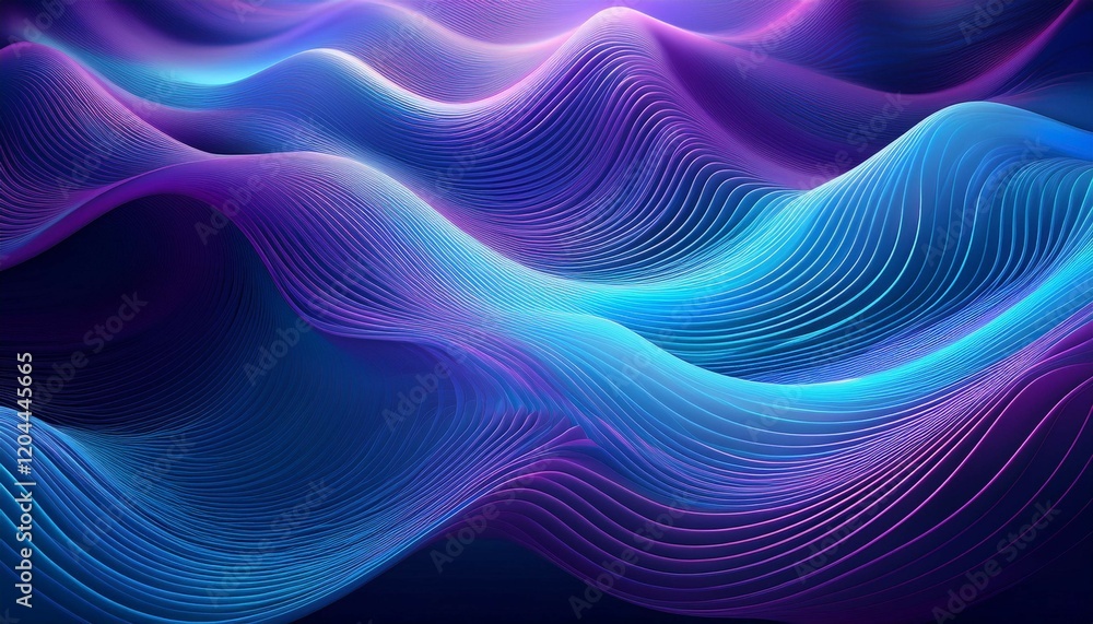 blue and purple gradient wavy lines blue and purple gradient wavy lines