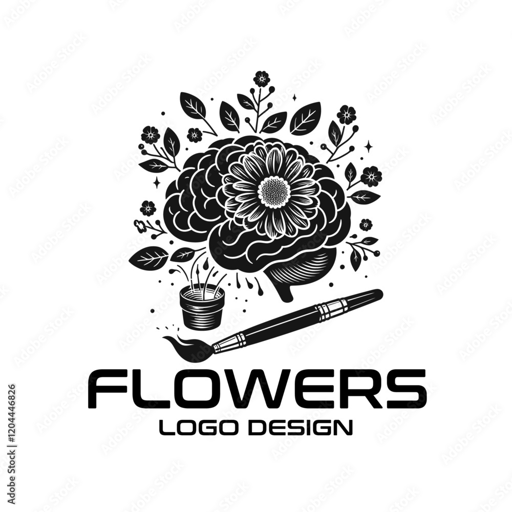 Obraz premium Flowers Vector Logo Design