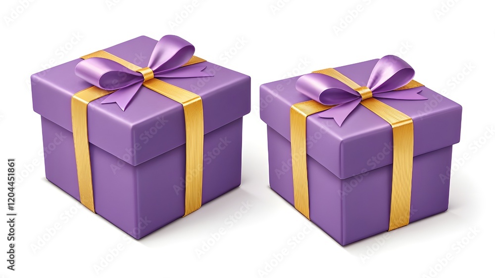 Obraz premium purple gift box