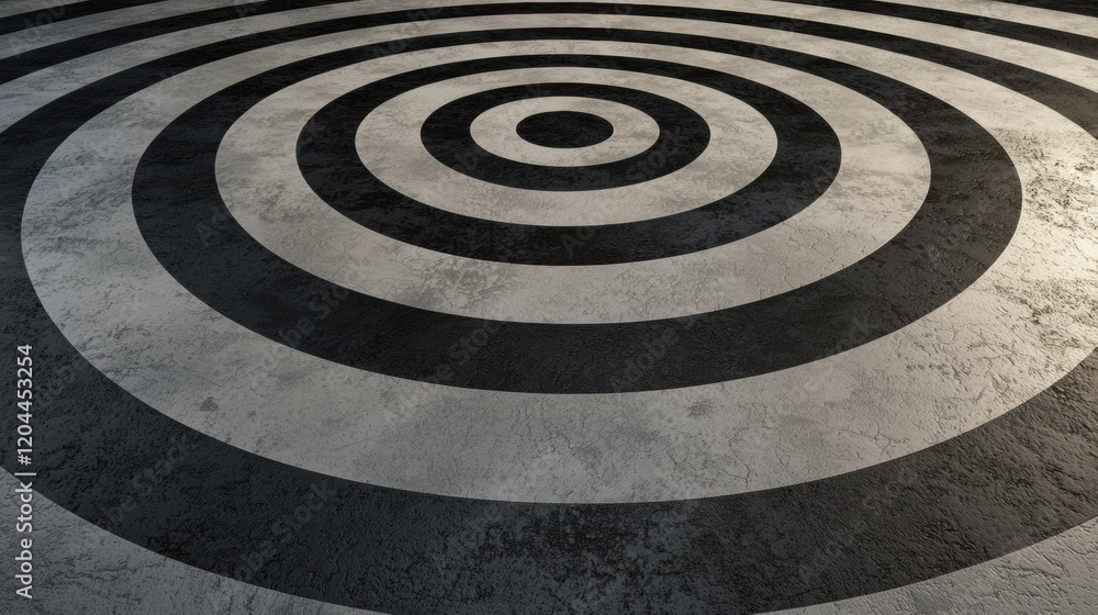 Black and white circular pattern that appears to be made up of multiple concentric circles. Black and white circular pattern that appears to be made up of multiple concentric circles.