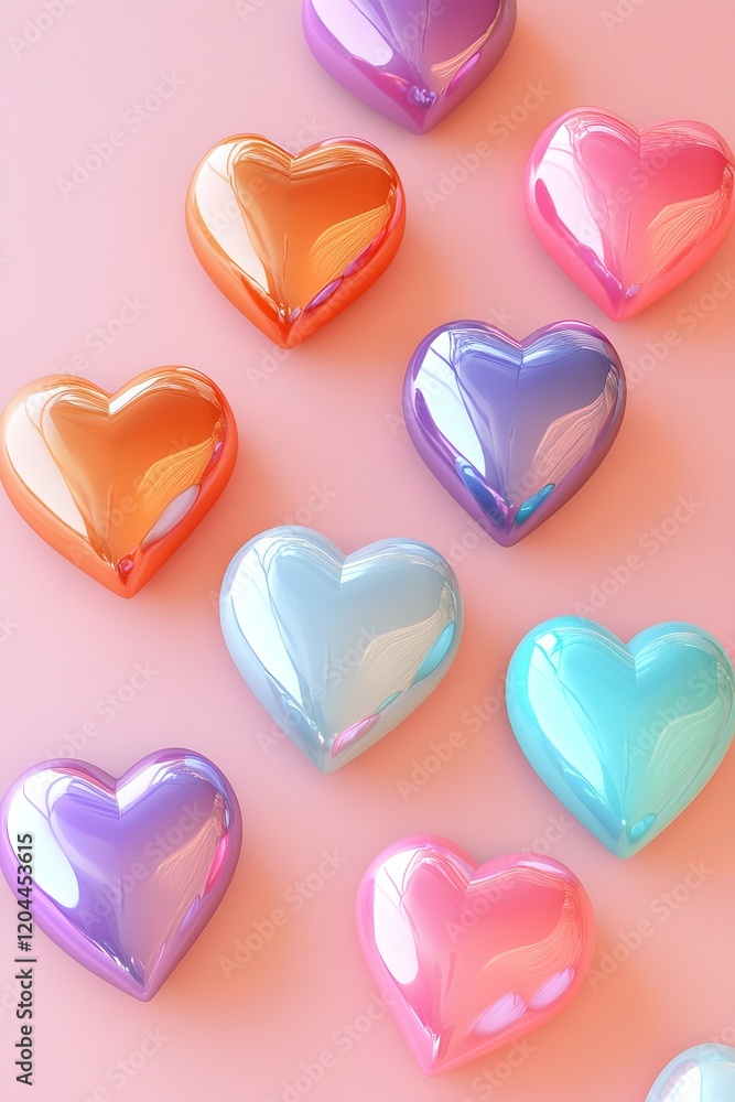Obraz premium Love heart illustration