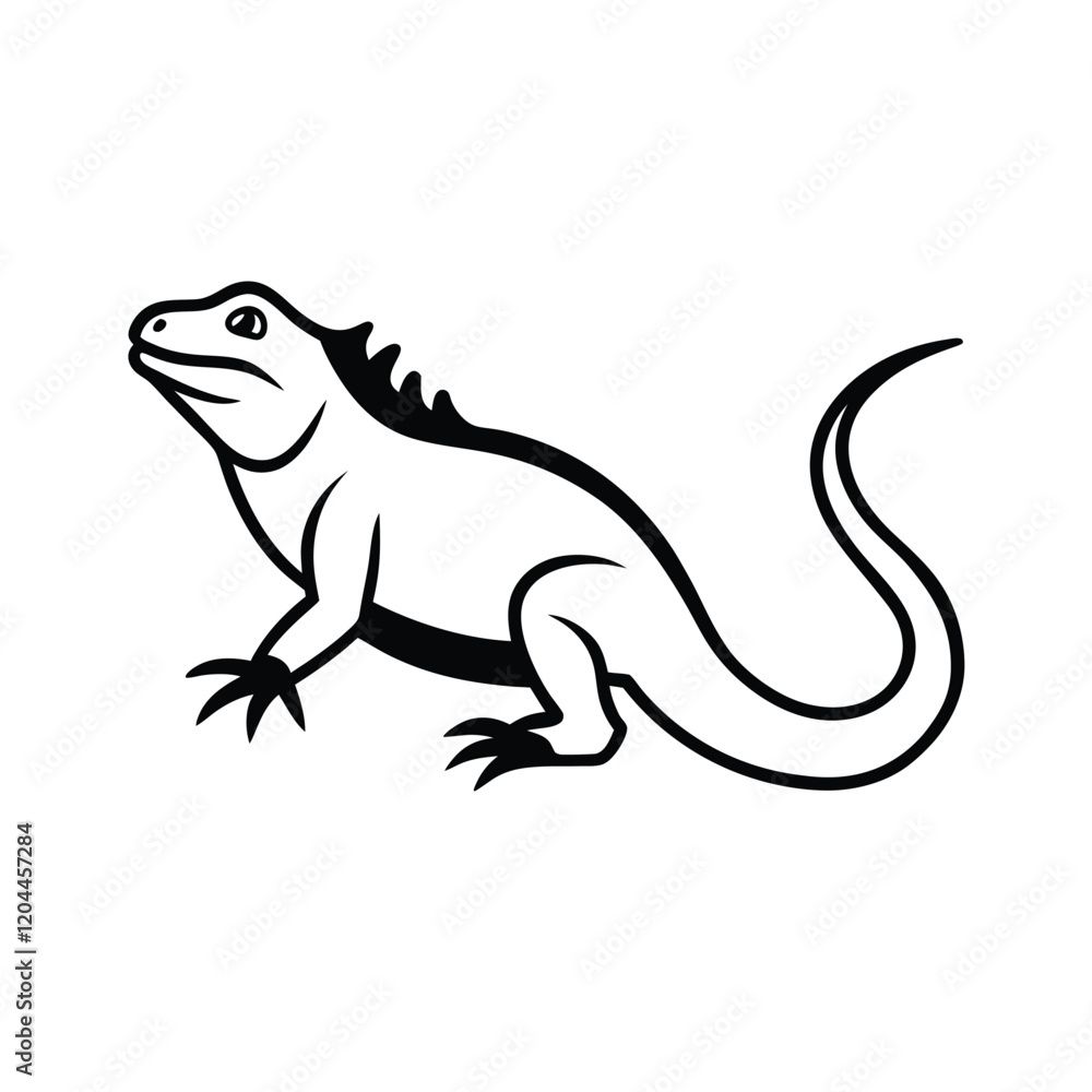 silhouette of a lizard silhouette of a lizard