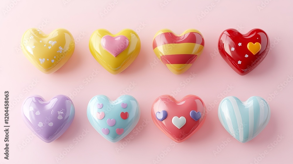 Fototapeta premium Love heart illustration