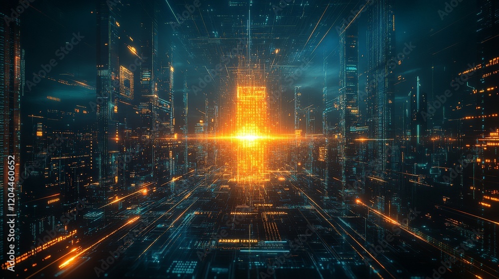 A futuristic and sleek image of a glowing cryptocurrency coin hovering over a digital blockchain grid, radiating bright, golden light. A futuristic and sleek image of a glowing cryptocurrency coin hovering over a digital blockchain grid, radiating bright, golden light.
