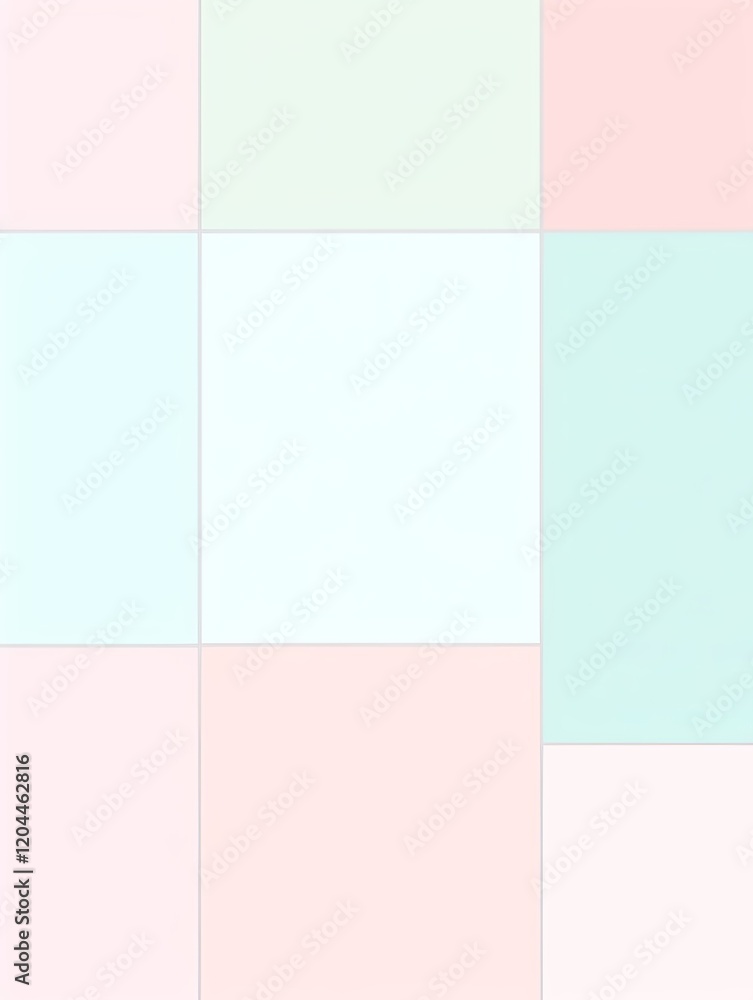 Fototapeta premium Pastel Pink and Turquoise Background with Diagonal Line