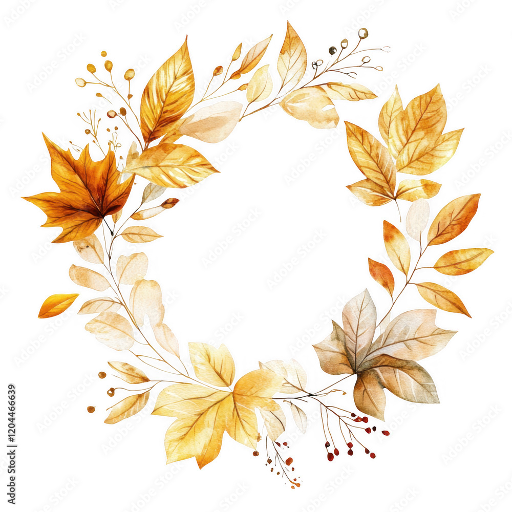 Fototapeta premium Autumn Foliage Clipart Vector Illustration