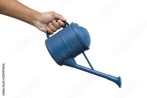 hand holding watering can, transparency -  mão segurando o regador, transparência