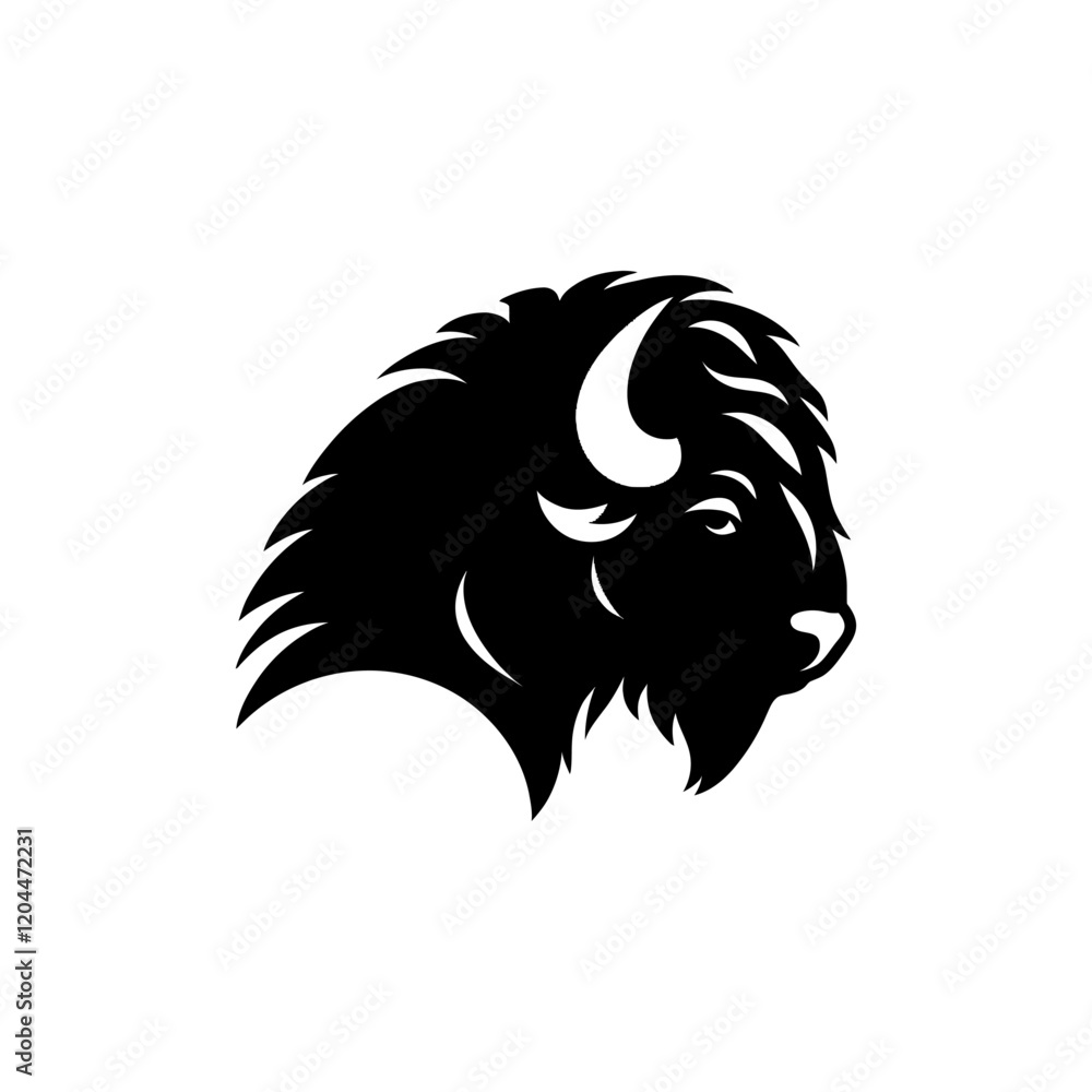bison head Logo bison head Logo