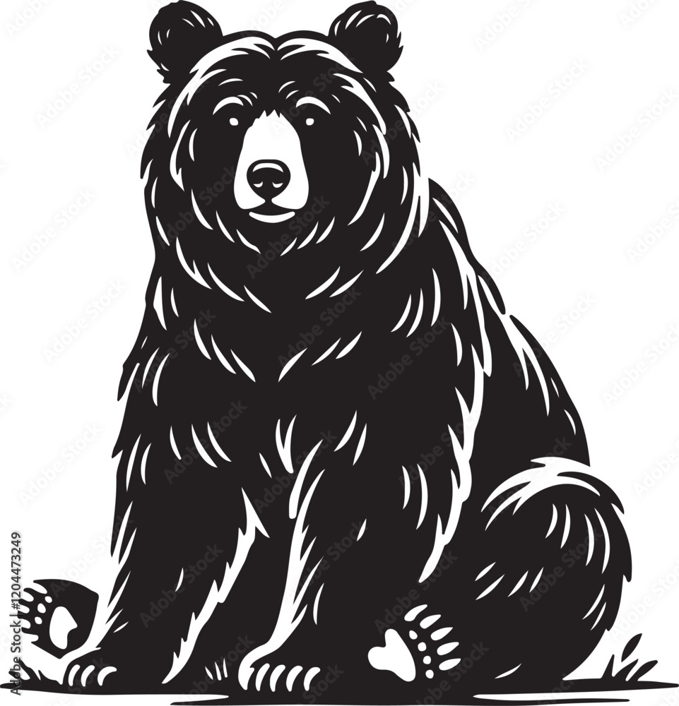 Fototapeta premium illustration of bear