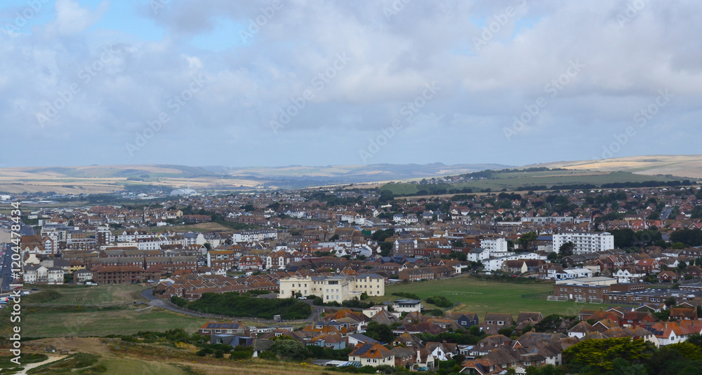 The seaside town of Seaford in East Sussex, England, United Kingdom