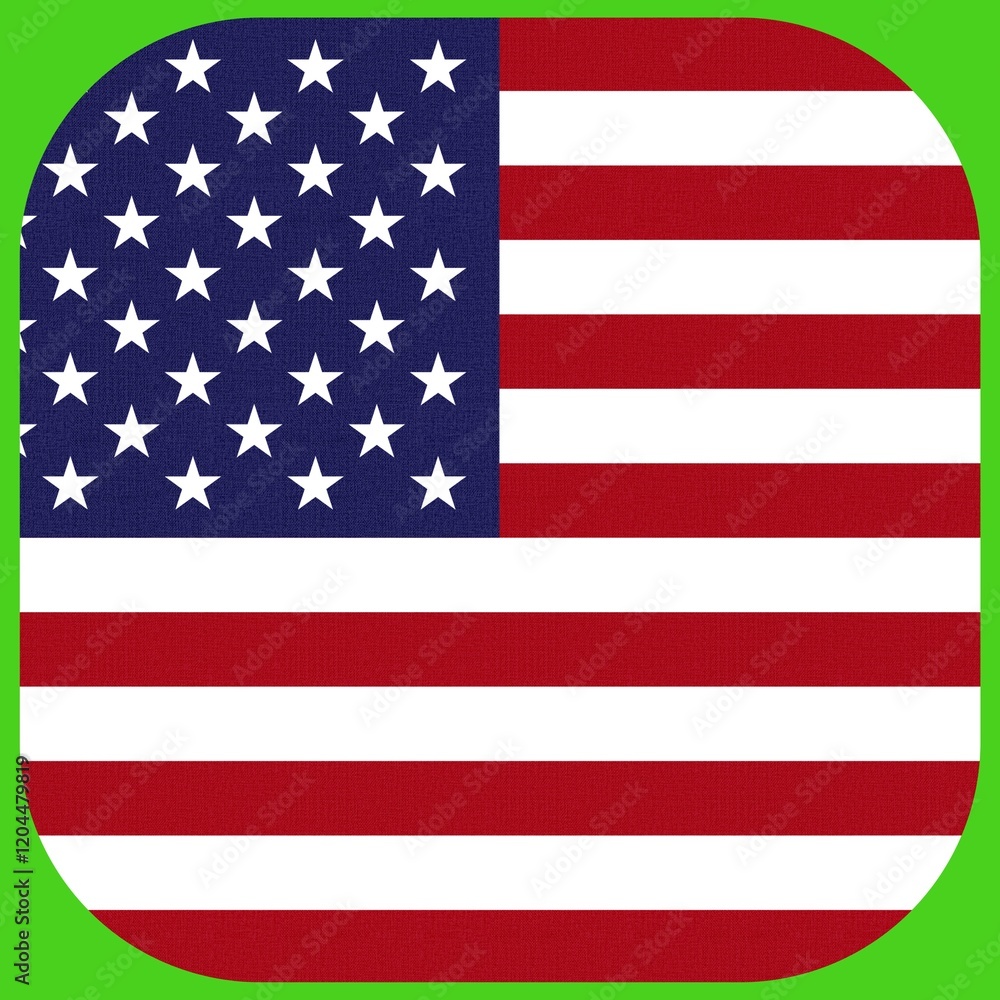 Naklejka premium Vibrant USA Flag Art: Iconic Rectangular Designs for Your Space. Celebrate America: Bold Digital Art of the USA Flag.