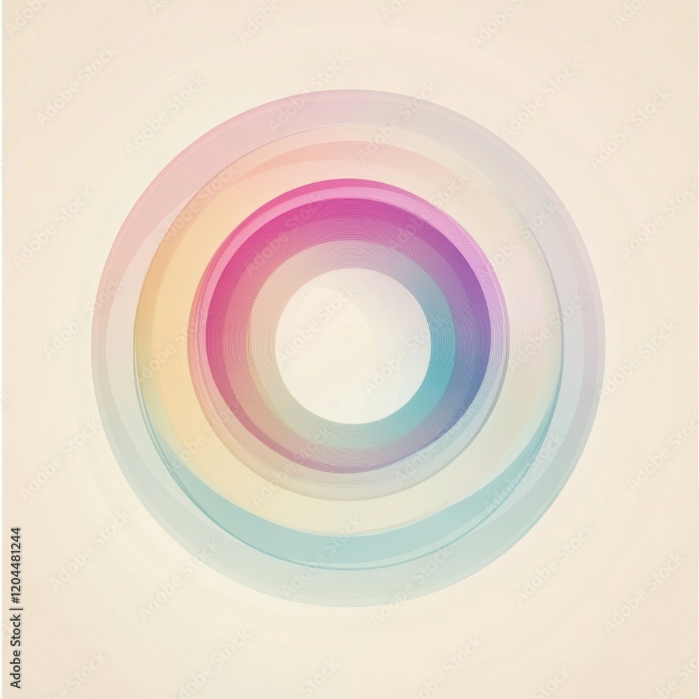 Abstract vibrant circles in pastel colors create a harmonious design with layered effects. Generative AI Abstract vibrant circles in pastel colors create a harmonious design with layered effects. Generative AI