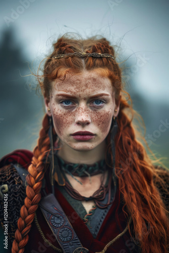 Celtic Warrior Female: Strength and Valor photo