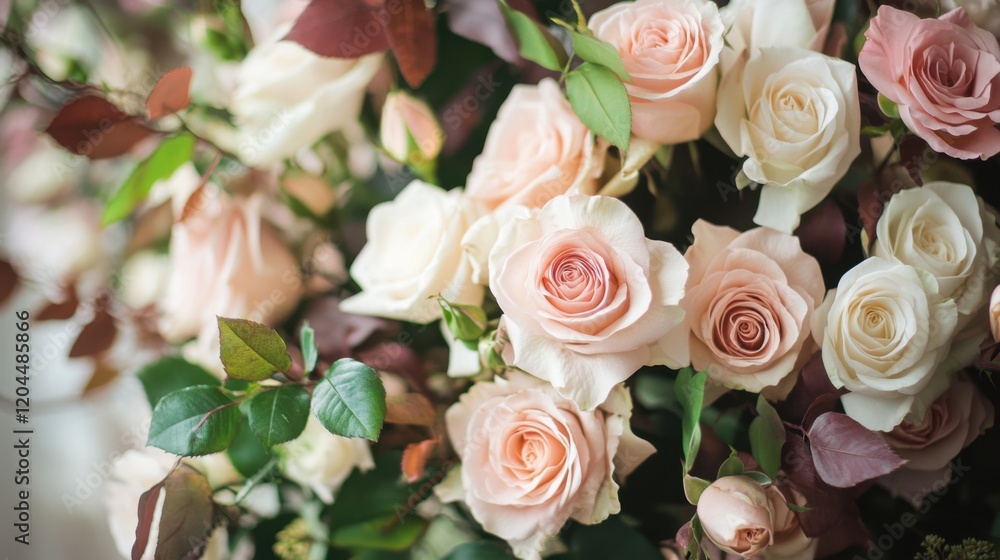 Elegant pink and cream rose arrangement Elegant pink and cream rose arrangement