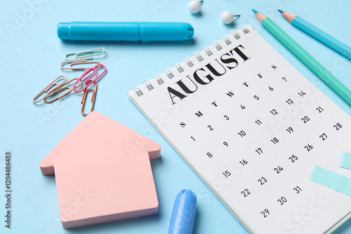 Calendar with office statio...