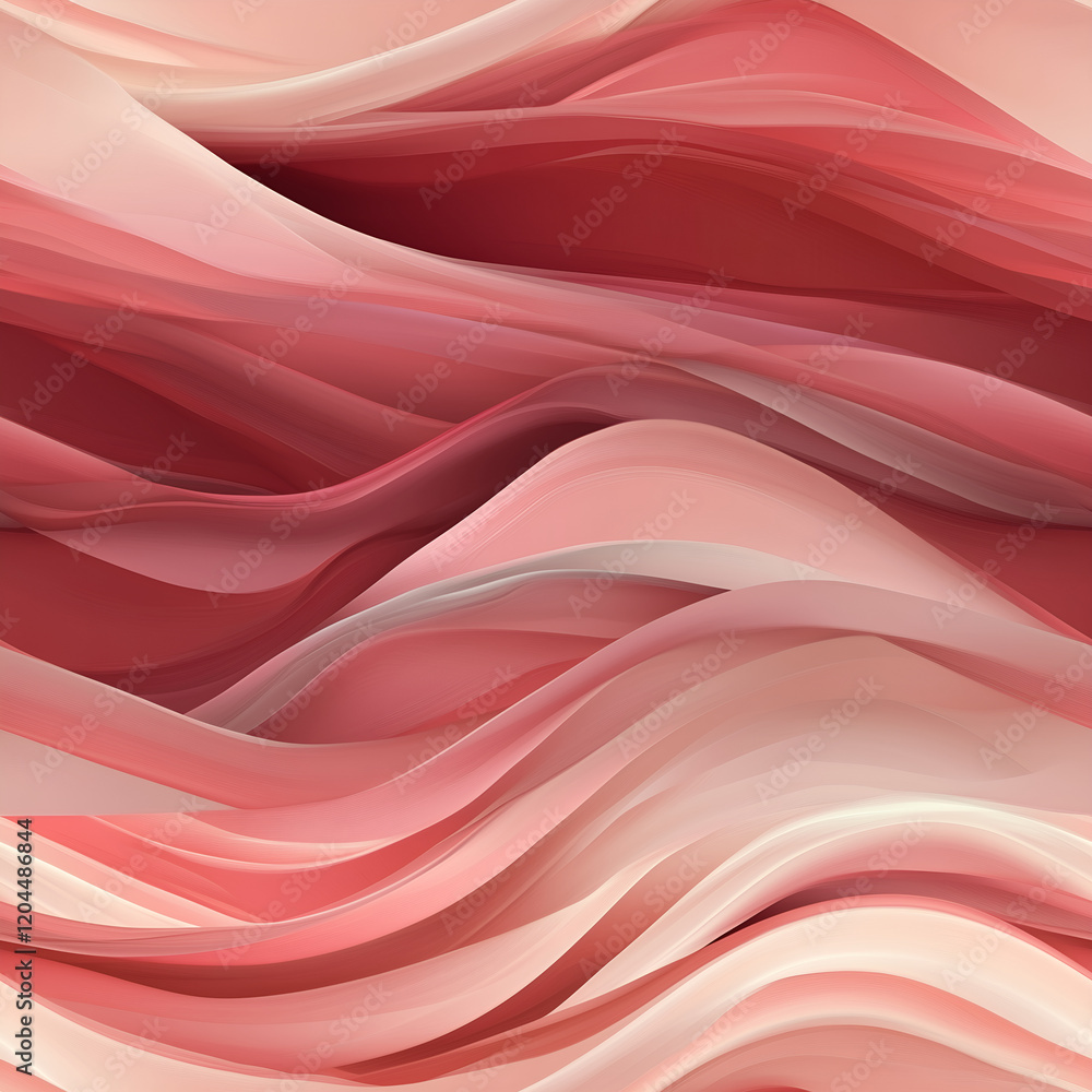 Obraz premium Abstract geometric waves with romantic color transitions Repeating Pattern Tile