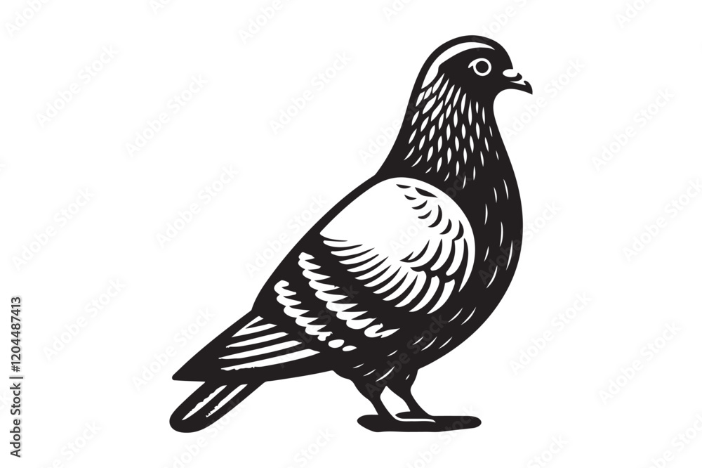 Pigeon Silhouette Pigeon Silhouette