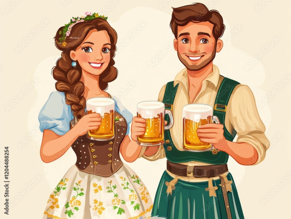 Celebrating tradition with drinks in festive attire at a cultural event Celebrating tradition with drinks in festive attire at a cultural event