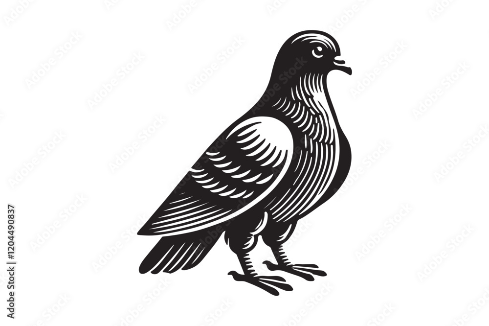 Fototapeta premium Pigeon Silhouette