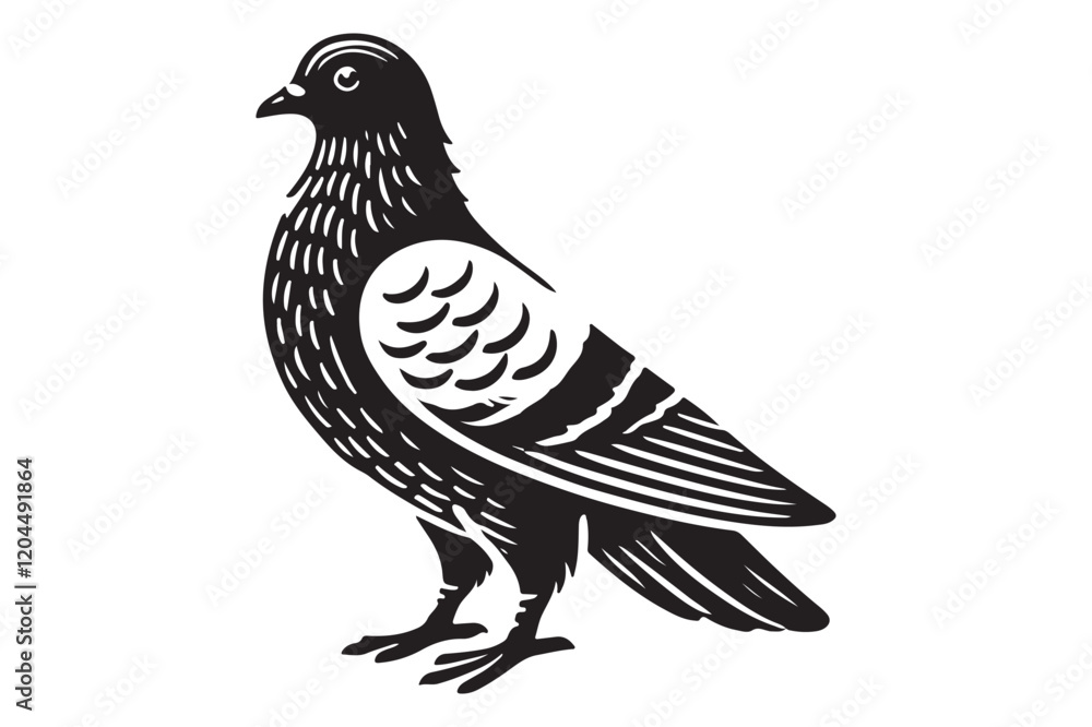 Pigeon Silhouette Pigeon Silhouette