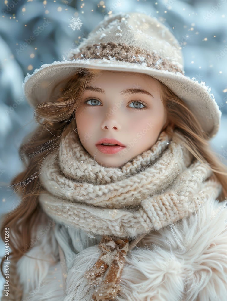 Beautiful model in luxurious winter fashion, showcasing a picture-perfect traditional holiday experience by the fireplace. Beautiful model in luxurious winter fashion, showcasing a picture-perfect traditional holiday experience by the fireplace.