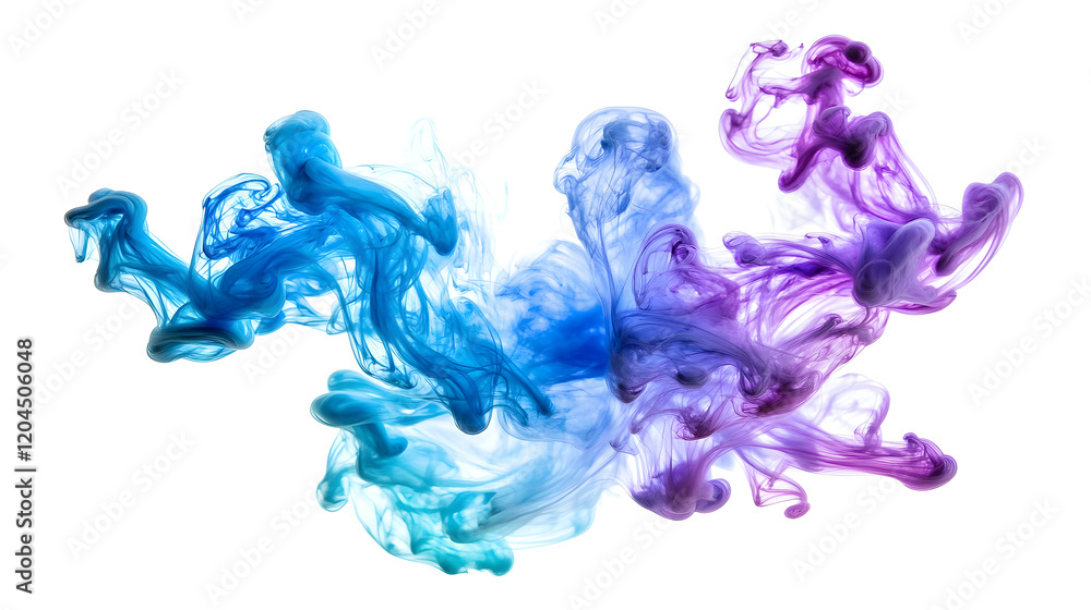 Fototapeta premium Swirling purple smoke creating an abstract, artistic effect.