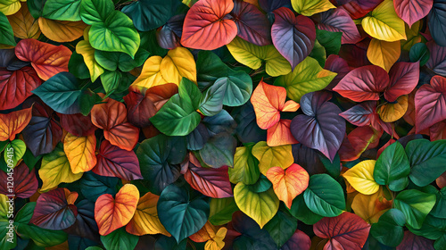 Wallpaper Mural Colorful Floral Leaf Pattern Seamless Textile Design for Summer Wallpaper and Fashion Torontodigital.ca