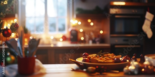 Wallpaper Mural A plate of food sits on top of a wooden table, ideal for use in editorial or advertising contexts Torontodigital.ca