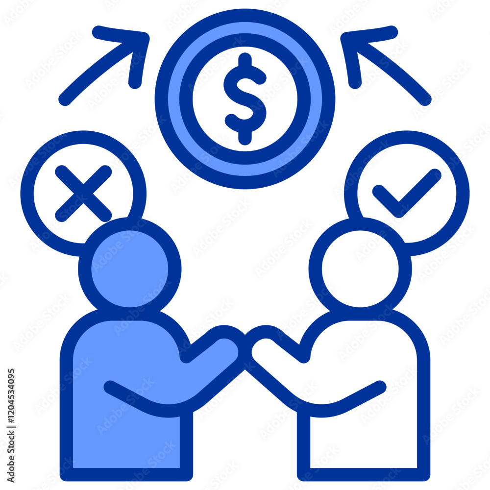 Sales and Job Activity Mixed Blue Icon Sales and Job Activity Mixed Blue Icon