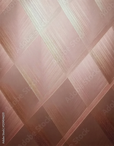 Pale Copper Gradiation with Diamond Pattern for Background AI photo