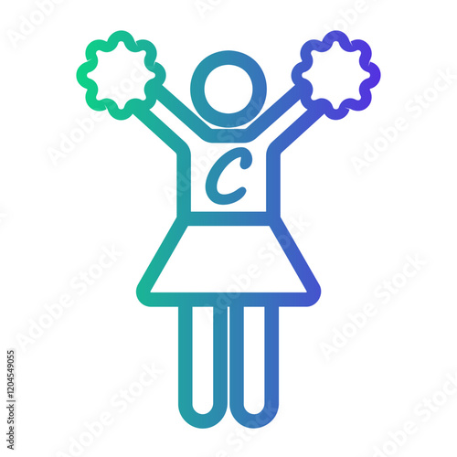 female Line Gradient Icon