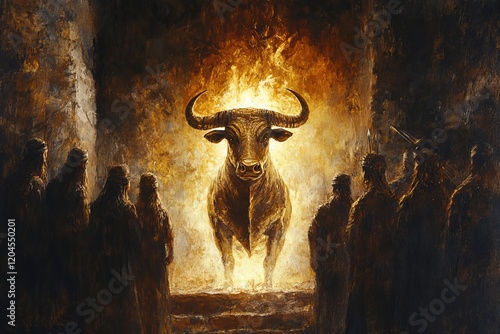 The Golden Calf: In the Bible, this symbolizes idolatry, embodying sin, disobedience, wrongful worship, and the hazards of materialism.
