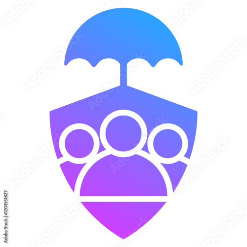 Financial Production Partners Glyph Gradient Icon