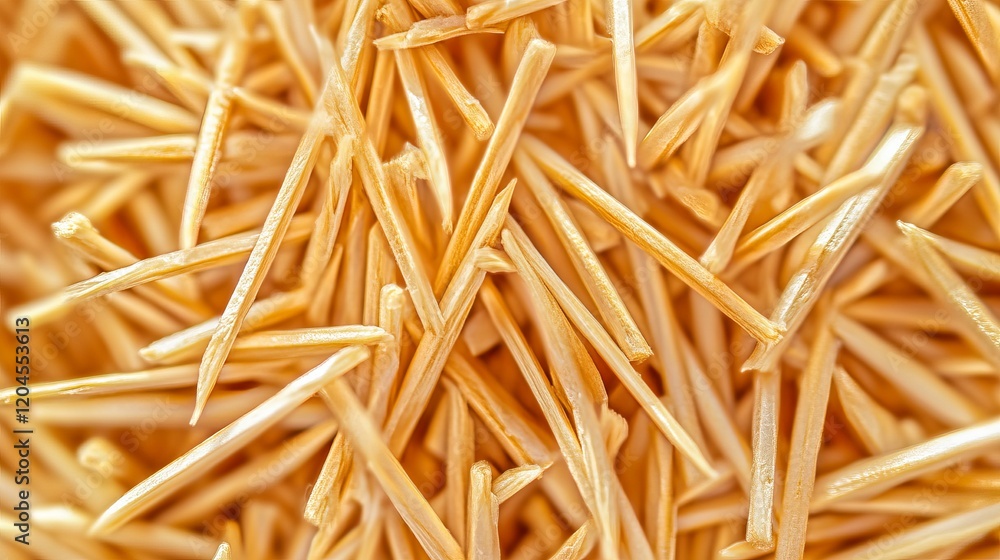 A detailed, high-quality macro shot of toothpicks from above A detailed, high-quality macro shot of toothpicks from above