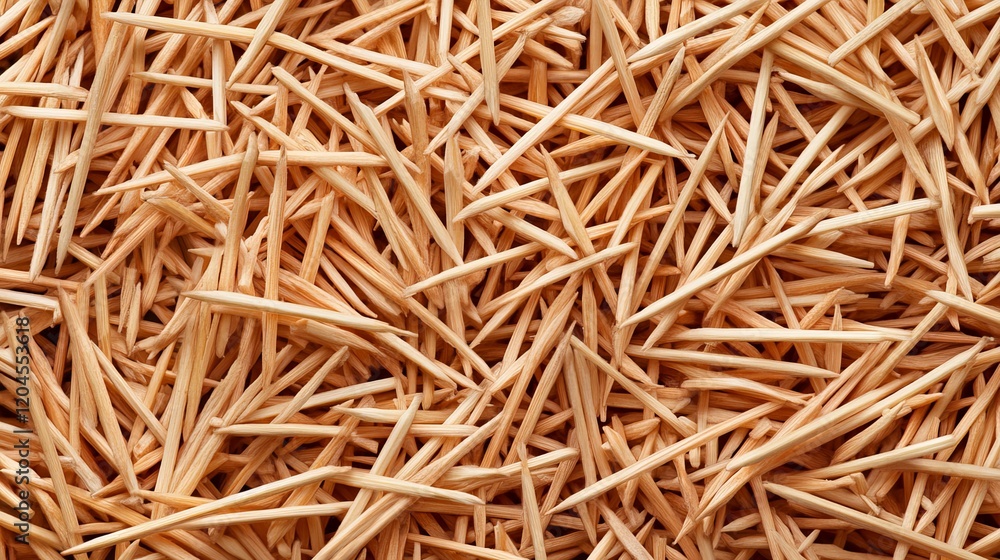 A detailed, high-quality macro shot of toothpicks from above A detailed, high-quality macro shot of toothpicks from above