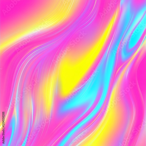 Wallpaper Mural Abstract Pink Yellow Blue Swirl Liquid Gradient Background Torontodigital.ca