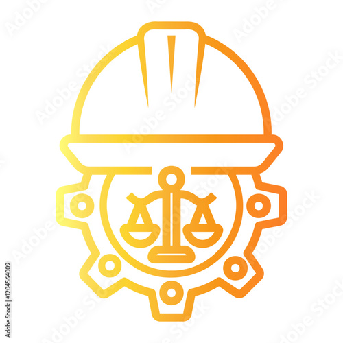 laws Line Gradient Icon