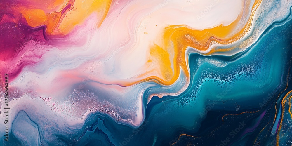Abstract fluid art, colorful swirls, vibrant hues, background texture, design element Abstract fluid art, colorful swirls, vibrant hues, background texture, design element
