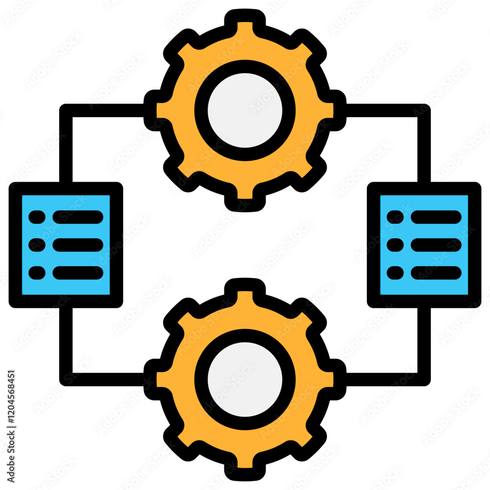 interface management Lineal Color Icon interface management Lineal Color Icon