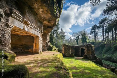Située à Tursac (24620) dans la Dordogne, région Nouvelle-Aquitaine, la Maison troglodyte de La Madeleine offre une vue sur la Vézère